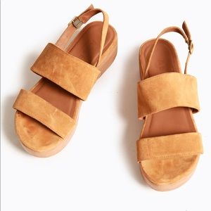 ABLE Pamela Platform Suede Sandals